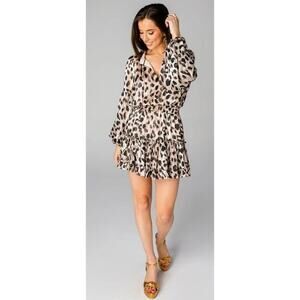 Buddy Love Zozo Elastic Waist Mini Dress in Oreo, M